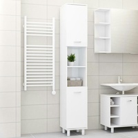 VidaXL Badezimmerschrank Hochglanz-Weiß 30x30x179 cm Holzwerkstoff