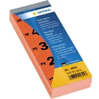 Herma Nummernetiketten 1-500, rot, 100 Blatt (200 Etiketten) (4892)
