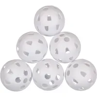 Masters GO White Masters Airflow Übungsbälle, Unisex, 6 Stück
