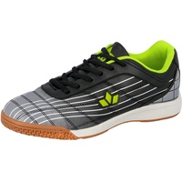 LICO Rockfield Hallenturnschuhe, Schwarz Grau Lemon, 36 EU