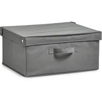 Zeller Aufbewahrungsbox 41 x 35 20 cm Kunststoff Grau