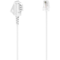 Hama DSL-Box-Kabel, TAE-F-Stecker - Modular-Stecker 8p2c, 3 m, Weiß