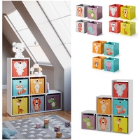 Vicco Treppenregal Bücherregal 6 Fächer Weiß Stufenregal Faltbox