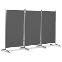 LECO Stellwand 3-teilig mit Stahlrohrgestell anthrazit