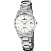 Festina Edelstahl Damen Uhr F20509/2 Armband-Uhr silber Klassik UF20509/2