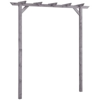 VidaXL Garten-Pergola Grau 200x40x205 cm Imprägniertes Kiefernholz