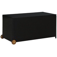 VidaXL Garten-Auflagenbox Schwarz 120x65x61 cm Poly Rattan