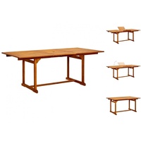VidaXL Garten-Esstisch 200 x 100 x 75 cm braun
