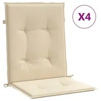 VidaXL Gartenstuhlauflagen 4 Stk. Beige 100x50x3 cm