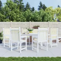 VidaXL Gartenstuhlauflagen 6 Stk. Creme 100x50x3 cm