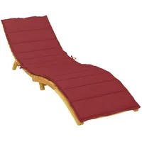 VidaXL Sonnenliegen-Auflage Weinrot 200x60x3 cm Oxford-Gewebe