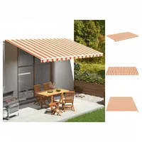 VidaXL Markisenbespannung 500 cm gelb, orange