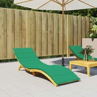 VidaXL Sonnenliegen-Auflage Grün 200x70x3 cm Oxford-Gewebe