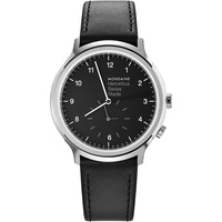 Mondaine Helvetica MH1.R2020.LB Herrenuhr - Schwarz/Schwarz