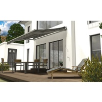 Spettmann Gelenkarmmarkise 350 cm x 250 cm Anthrazit-Beige gestreift
