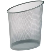 Alba Krapf ALBA Papierkorb Mesh, Fassungsvermögen: 20 Liter, silber
