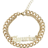 URBAN CLASSICS Zodiac Golden Anklet - Goldfarben - L/XL