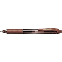 Pentel EnerGel X BL107 Gelschreiber braun/transparent 0,35 mm, Schreibfarbe: