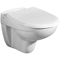 Geberit WC-Sitz pergamon, mit Deckel, Scharniere verchromt, mit Absenkautomatik
