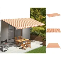 VidaXL Markisenbespannung Gelb und Orange 6x3,5 m