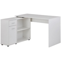 KADIMA DESIGN Schreibtisch mit Regal-Platte: Integriertes Regal, Drehbares Design,