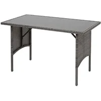 MCW Poly-Rattan Esstisch MCW-G16, Esszimmertisch Gartentisch Tisch, Gastronomie 112x60cm