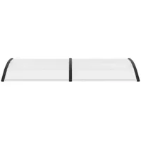 VidaXL Türvordach 240 x 80 cm schwarz, transparent