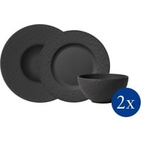 Villeroy & Boch Manufacture Rock Geschirr-Set, 6tlg. EC Geschirr
