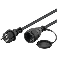 Goobay Netzkabel 10 m, Schwarz