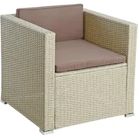 Estexo Polyrattan Loungesessel 70 x 69 x 63 cm