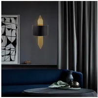 Opviq Wandleuchte V1345 gold schwarz