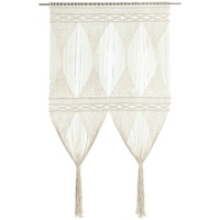 VidaXL Makramee Vorhang 140x240 cm Baumwolle