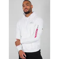 Alpha Industries Back Print Kapuzenpullover White 3XL