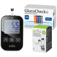 Diabetikerbedarf adia Blutzuckermessgerät Set