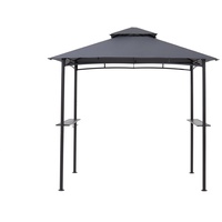 GRASEKAMP Grillpavillon BBQ 1,52 x 2,44 m grau