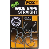 Fox EDGESTM Wide Gape Straight Hooks - 10 Karpfenhaken,