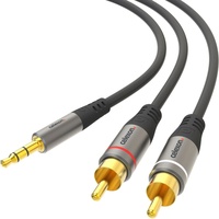 Celexon 2x Cinch auf 3,5mm Stereo Klinke Audiokabel 2,0m