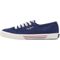 Pepe Jeans London Damen Brady Basic W Sneaker, Blue
