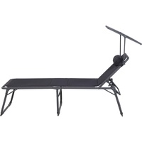 Siena Garden Campingliege Premium Dunkelgrau