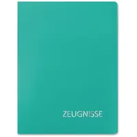 ROTH Zeugnismappe DIN A4, 20 Hüllen türkis,