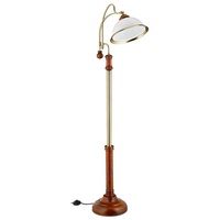 Relaxdays Stehlampe Jugendstil Braun
