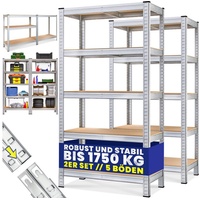 Monzana Schwerlastregal 2er-Set 180x90x40cm verzinkt