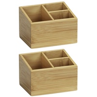 Wenko Bambus Organizer Mod. Terra 3 Fächer 2er Set