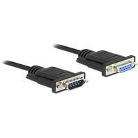 DeLock Seriell RS-232 D-Sub9 Stecker zu Buchse mit 3