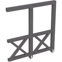 SKANHOLZ Andreaskreuz Seitenwand 205 x 210 cm schiefergrau