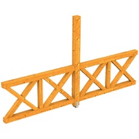 SKANHOLZ Seitenwand Andreaskreuz 343 x 210 cm eiche hell