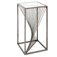 Haku-Möbel Beistelltisch Metall bronze 45 x 60 x 45
