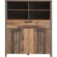 Forte Highboard 106 x 125,4 x 41,4 cm Beige
