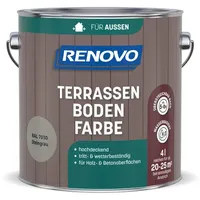 Renovo Terrassenbodenfarbe seidenmatt, steingrau RAL 7030