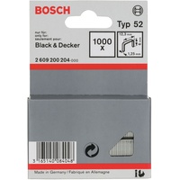 Bosch Professional Typ 52 Tacker-Klammern 6x12.3mm, 1000er-Pack 2609200204